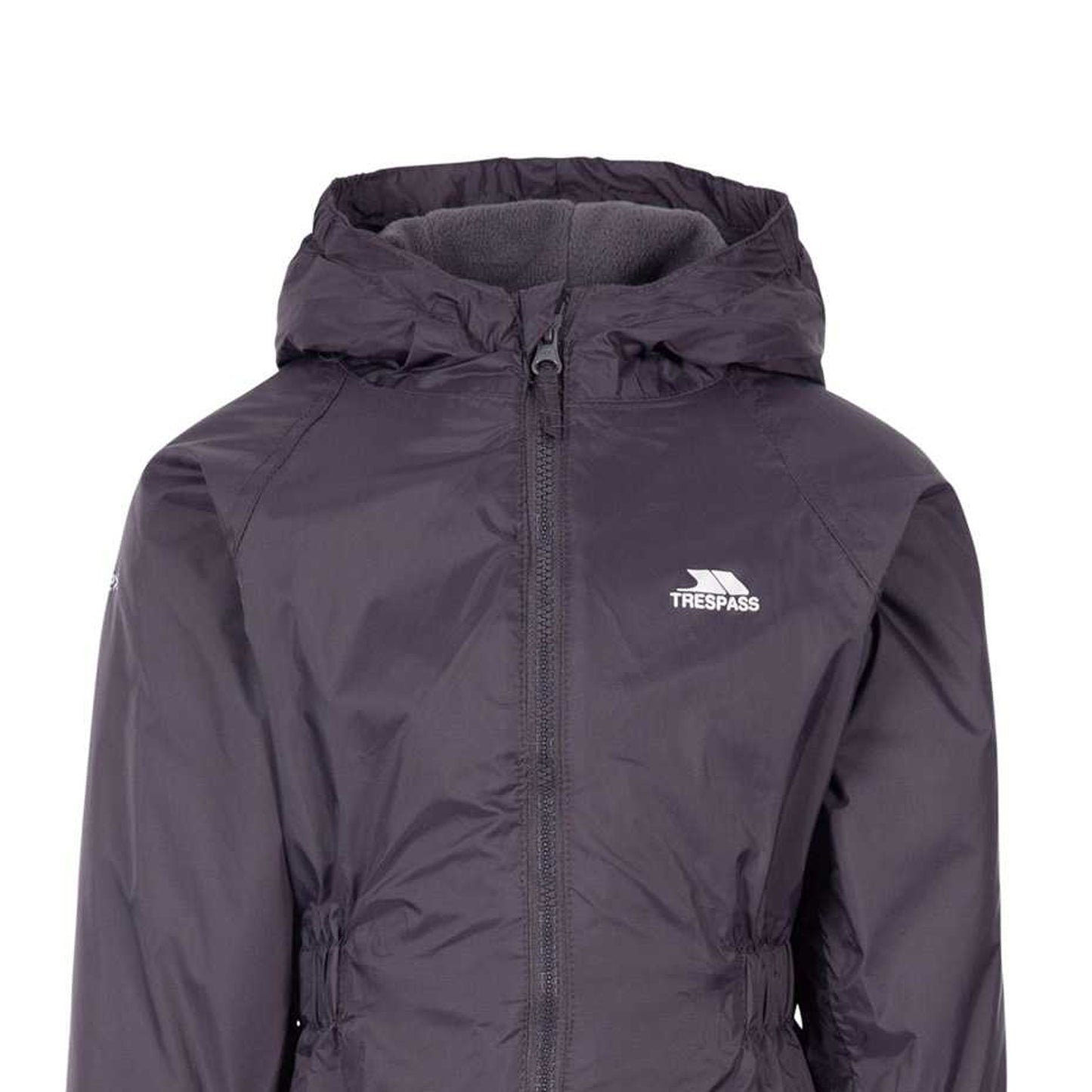 Dark Grey - Lifestyle - Trespass Childrens-Kids Button Rain Suit