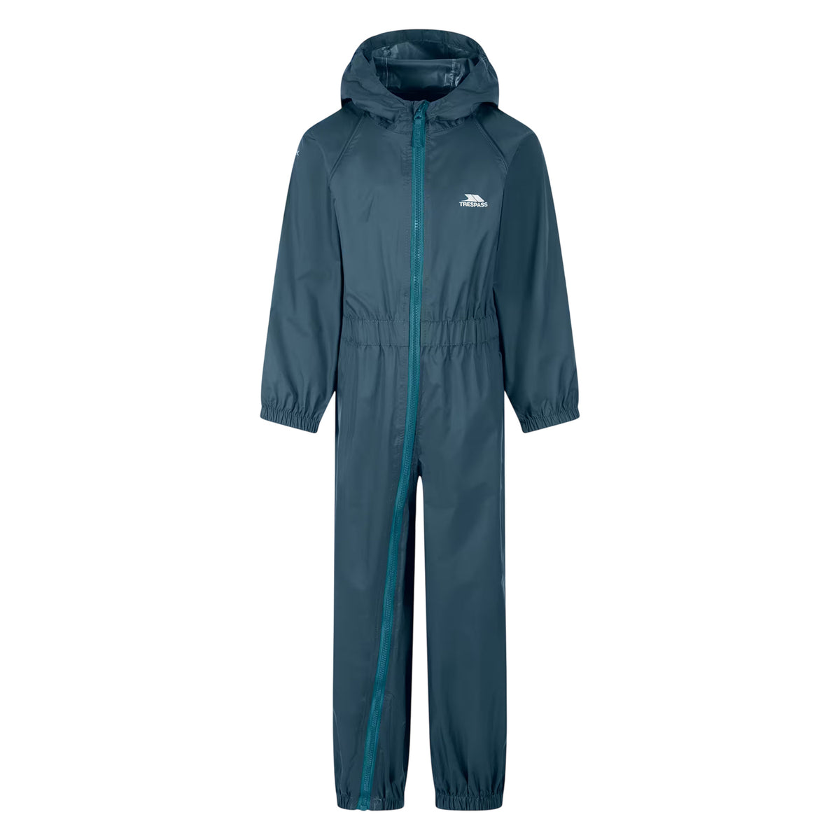Greensea - Front - Trespass Childrens-Kids Button Rain Suit
