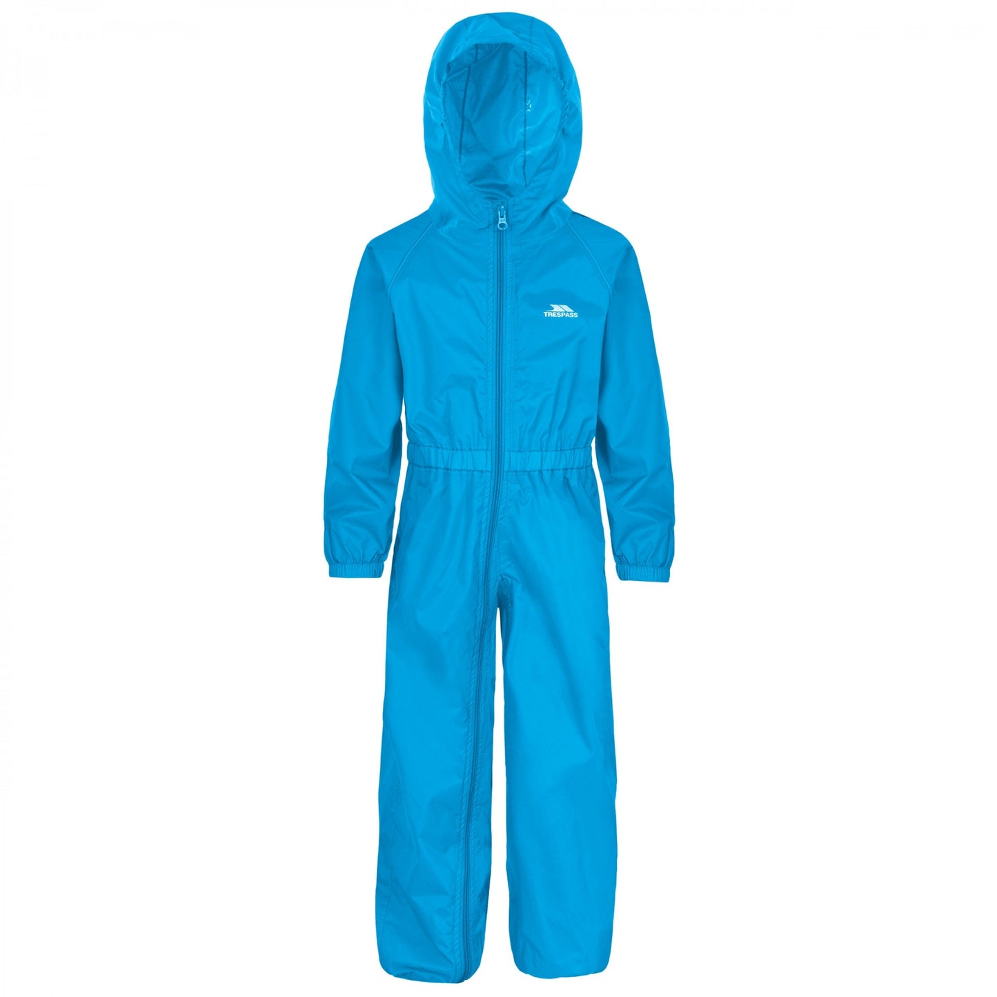 Blue - Front - Trespass Childrens-Kids Button Rain Suit