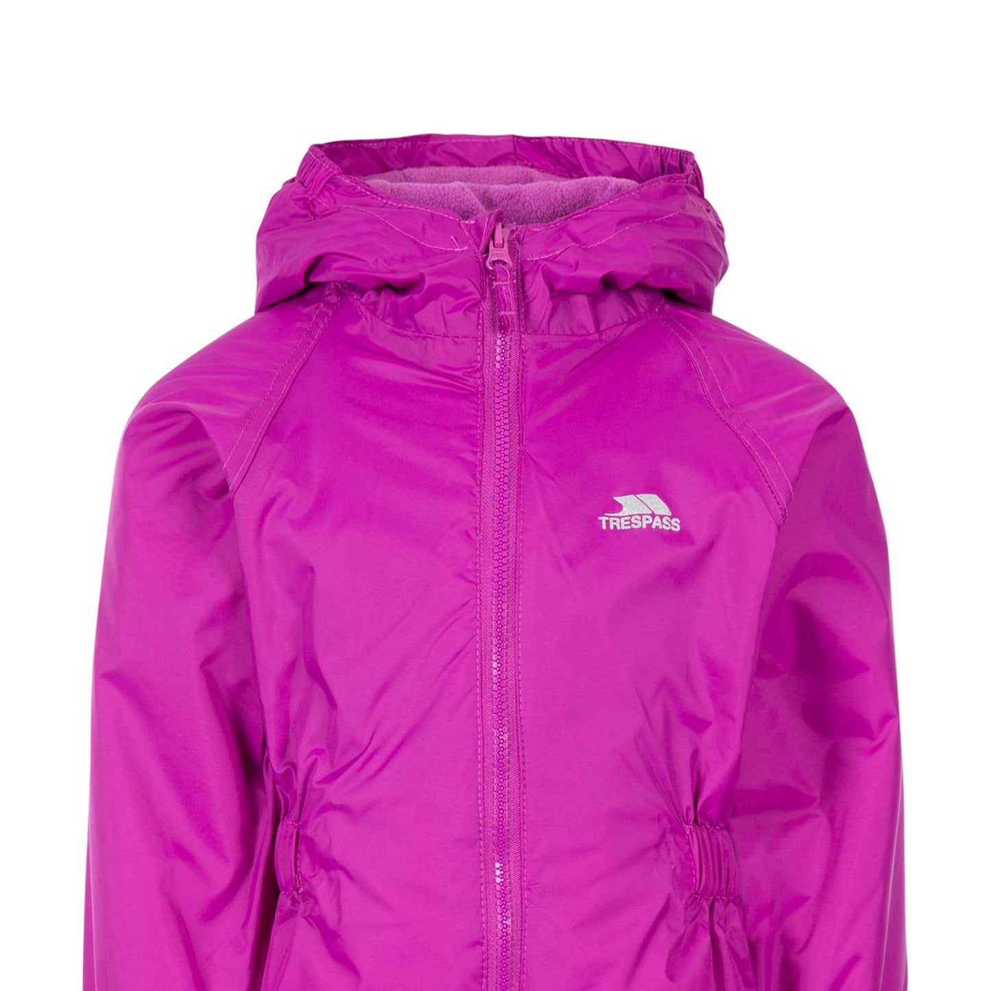 Purple Orchid - Side - Trespass Babies Button Rain Suit