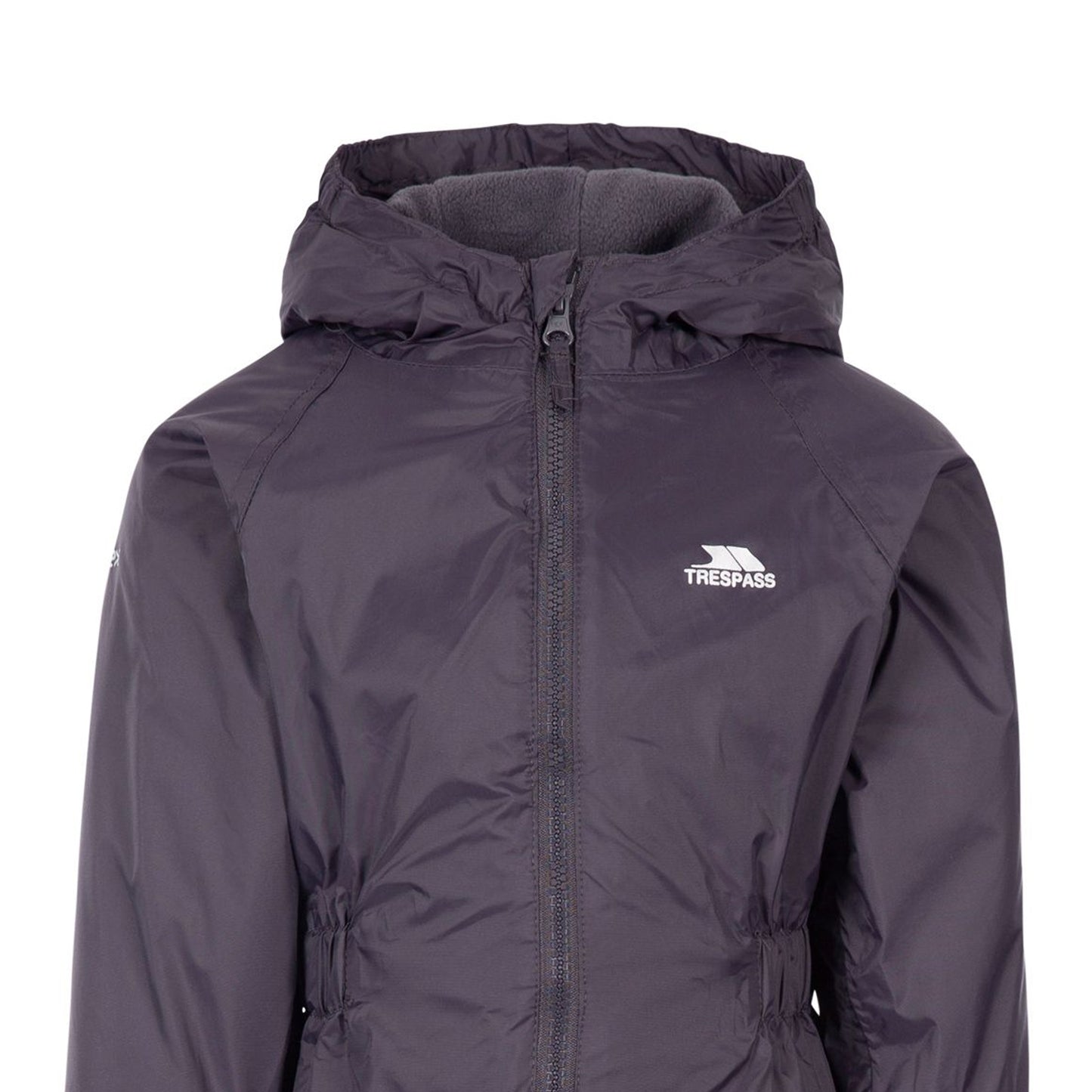 Dark Grey - Side - Trespass Babies Button Rain Suit