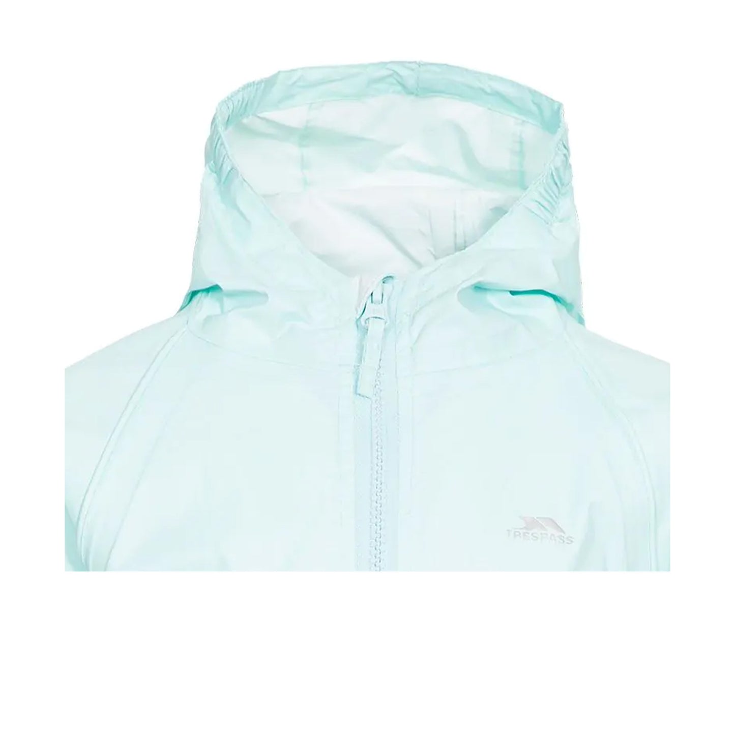 Pale Mint - Side - Trespass Babies Button Rain Suit