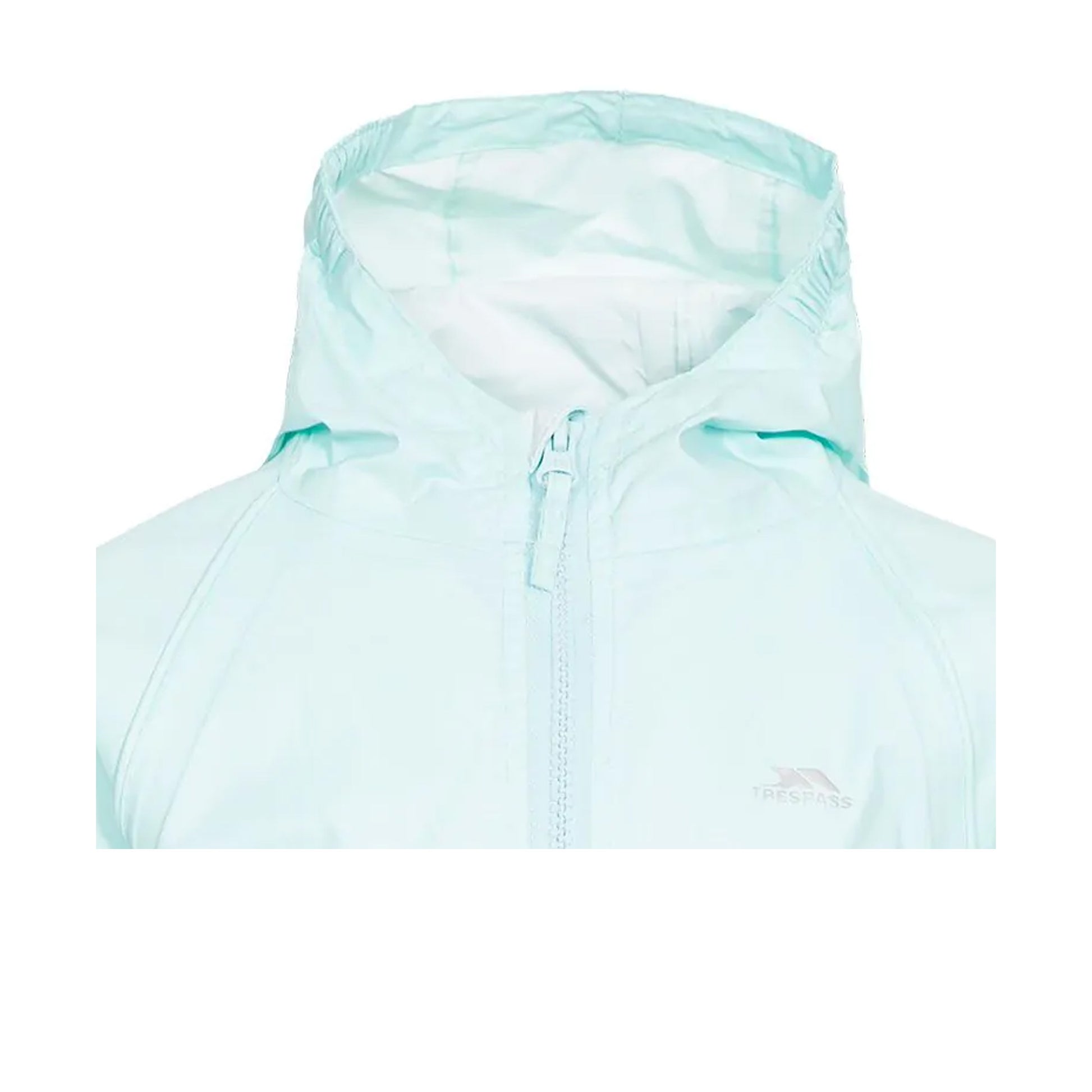Pale Mint - Side - Trespass Babies Button Rain Suit