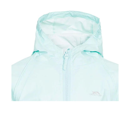 Pale Mint - Side - Trespass Babies Button Rain Suit