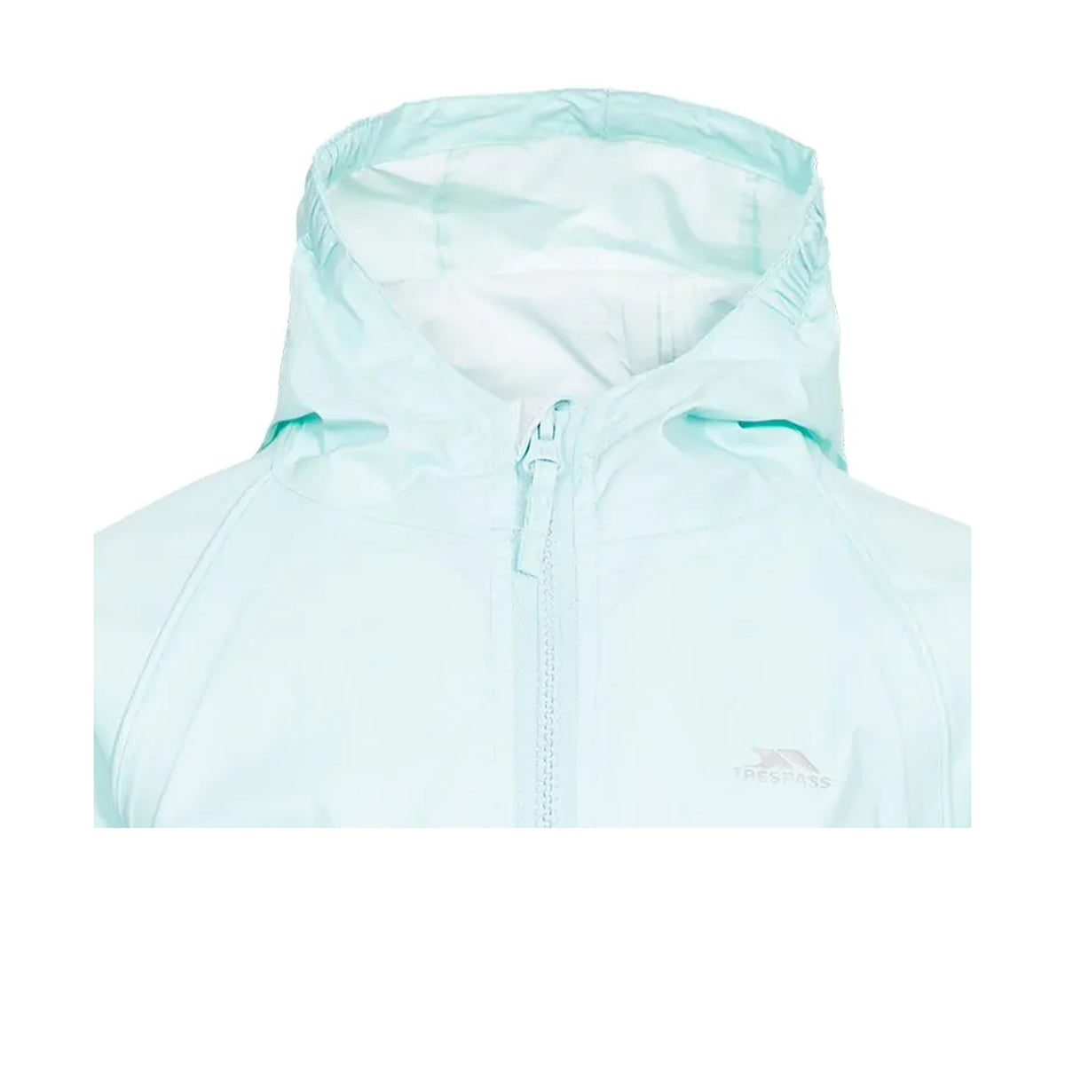 Pale Mint - Side - Trespass Babies Button Rain Suit