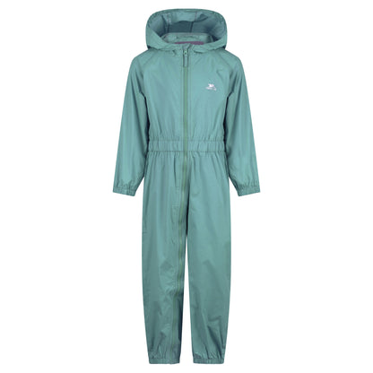 Greensea - Front - Trespass Babies Button Rain Suit