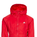Red - Side - Trespass Babies Button Rain Suit