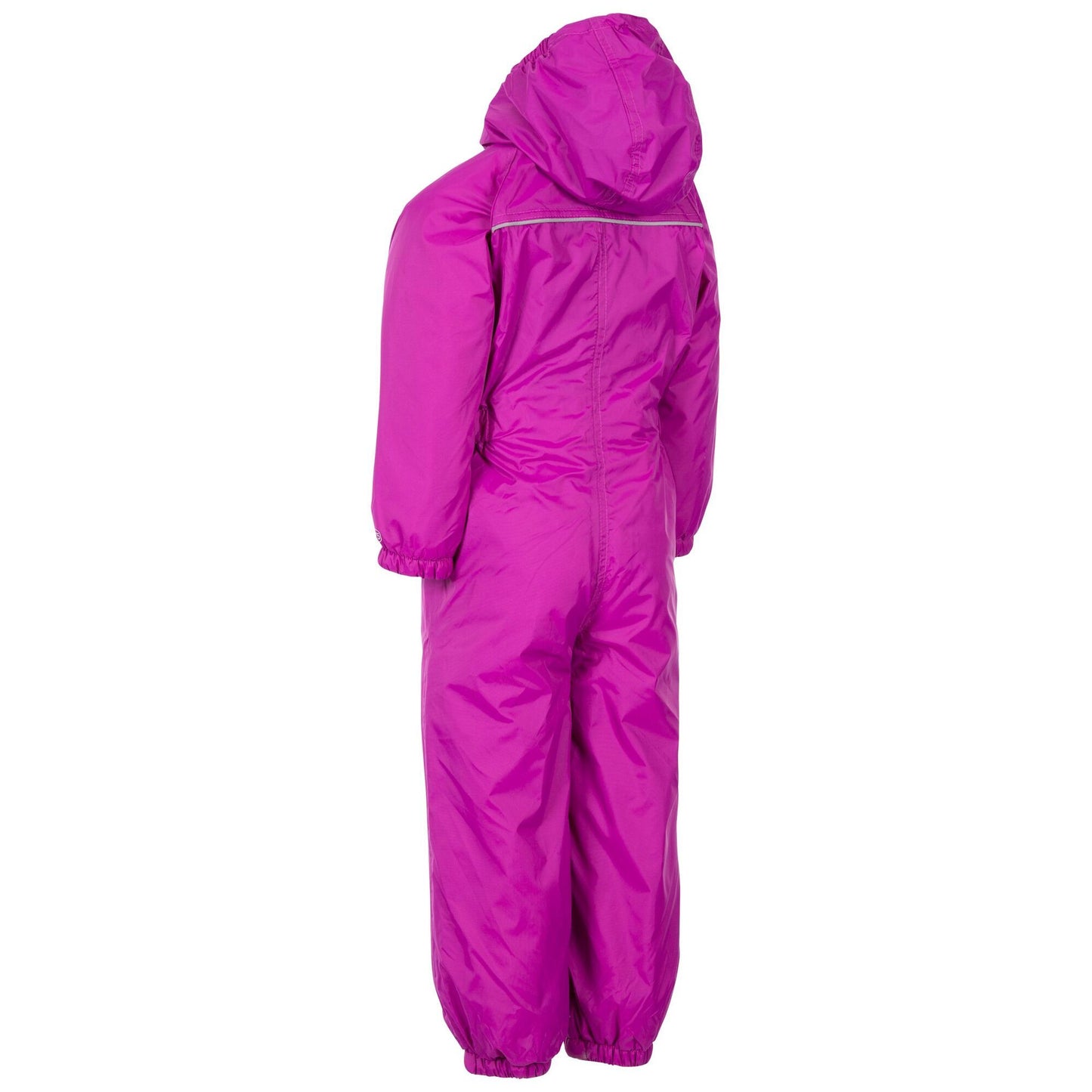 Purple Orchid - Back - Trespass Babies Button Rain Suit