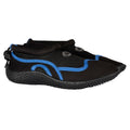 Black-Blue - Side - Trespass Childrens-Kids Paddle Aqua Shoe