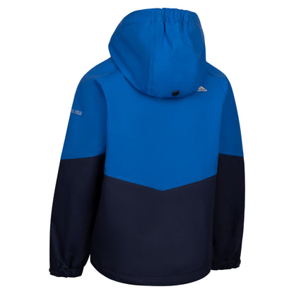 Blue - Back - Trespass Childrens Boys Dexterous Waterproof Rain Jacket