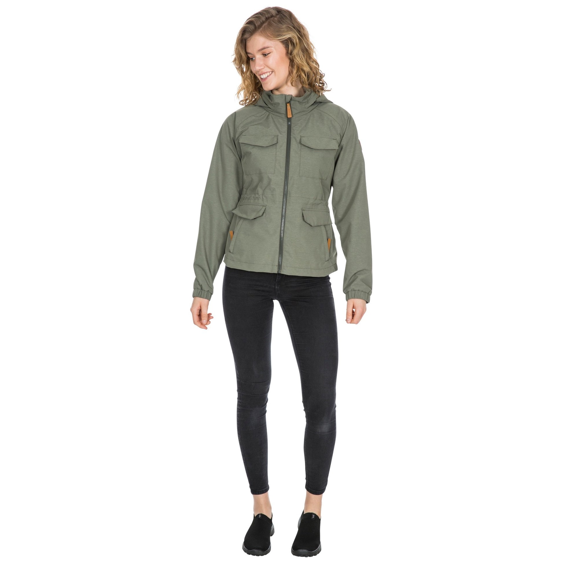 Moss - Back - Trespass Womens-Ladies Busybee Waterproof Jacket