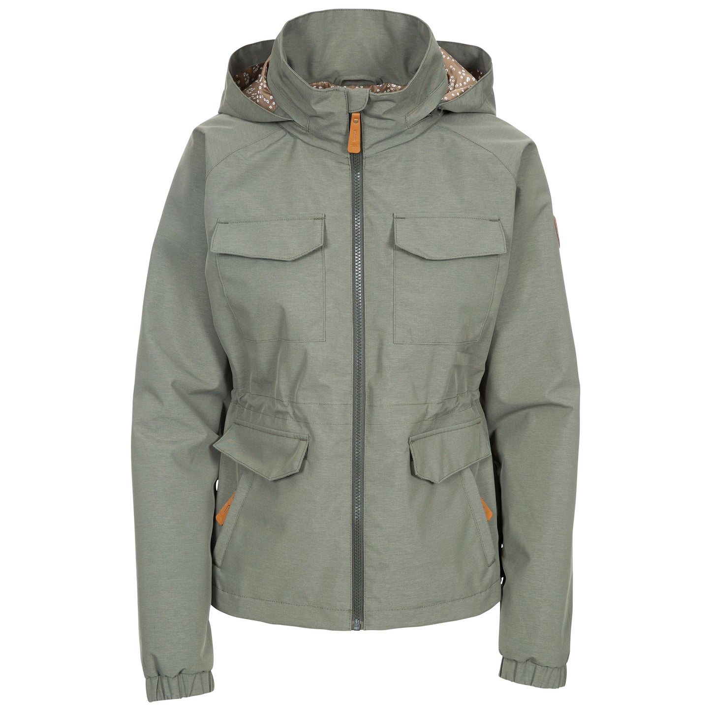 Moss - Front - Trespass Womens-Ladies Busybee Waterproof Jacket