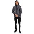 Grey Texture - Back - Trespass Mens Carter Waterproof Softshell Jacket