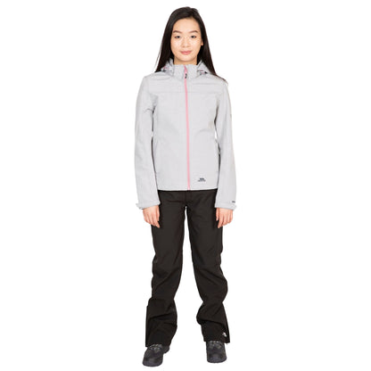 Platinum Marl - Back - Trespass Womens-Ladies Leah Waterproof Softshell Jacket