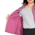 Mauve Marl - Pack Shot - Trespass Womens-Ladies Leah Waterproof Softshell Jacket