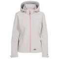 Platinum Marl - Front - Trespass Womens-Ladies Leah Waterproof Softshell Jacket