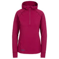 Berry - Front - Trespass Womens-Ladies Rebecca Hooded 1-2 Zip Top