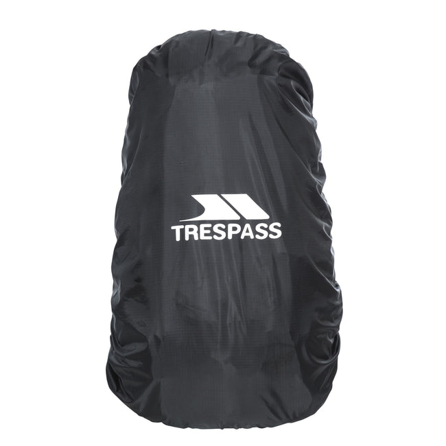 Black - Back - Trespass Rain Waterproof Rucksack-Backpack Cover
