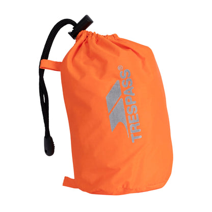 Fluorescent Orange - Back - Trespass Rain Waterproof Rucksack-Backpack Cover