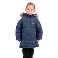 Navy - Side - Trespass Girls Unique Padded Jacket