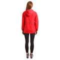 Red - Lifestyle - Trespass Womens-Ladies Flourish Waterproof Jacket