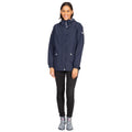 Navy - Side - Trespass Womens-Ladies Flourish Waterproof Jacket