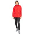 Hibiscus Red - Side - Trespass Womens-Ladies Flourish Waterproof Jacket