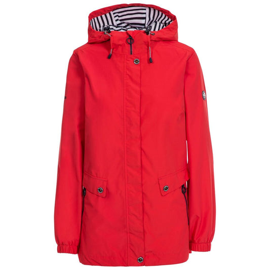 Red - Front - Trespass Womens-Ladies Flourish Waterproof Jacket