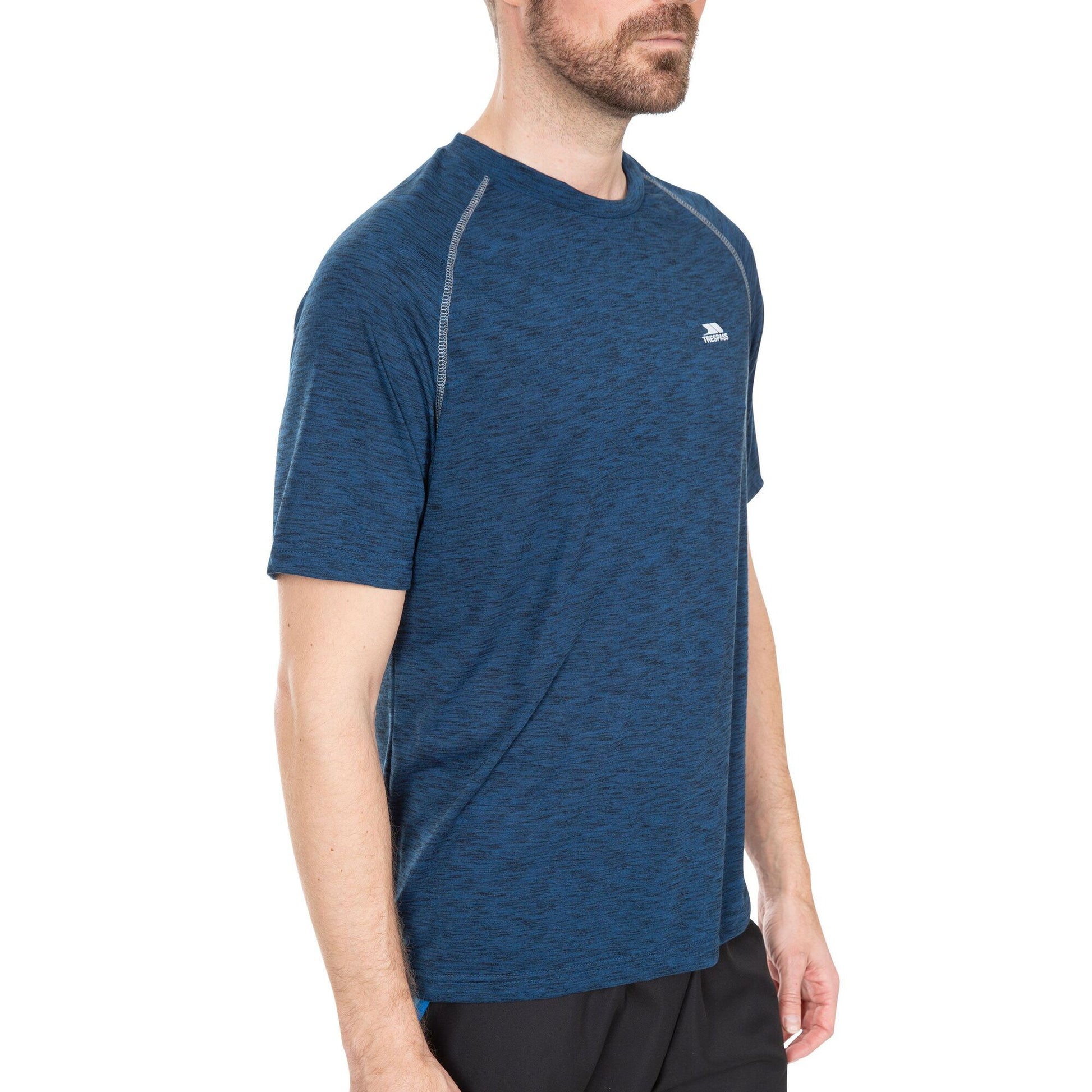 Midnight - Pack Shot - Trespass Mens Bragg Short-Sleeved T-Shirt