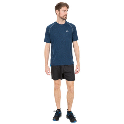 Midnight - Side - Trespass Mens Bragg Short-Sleeved T-Shirt