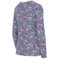 Black-White-Pink-Blue Stripe - Side - Trespass Womens-Ladies Dellini Floral Long-Sleeved Top