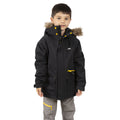 Black - Side - Trespass Childrens-Kids Upbeat Parka