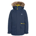 Navy - Front - Trespass Childrens-Kids Upbeat Parka