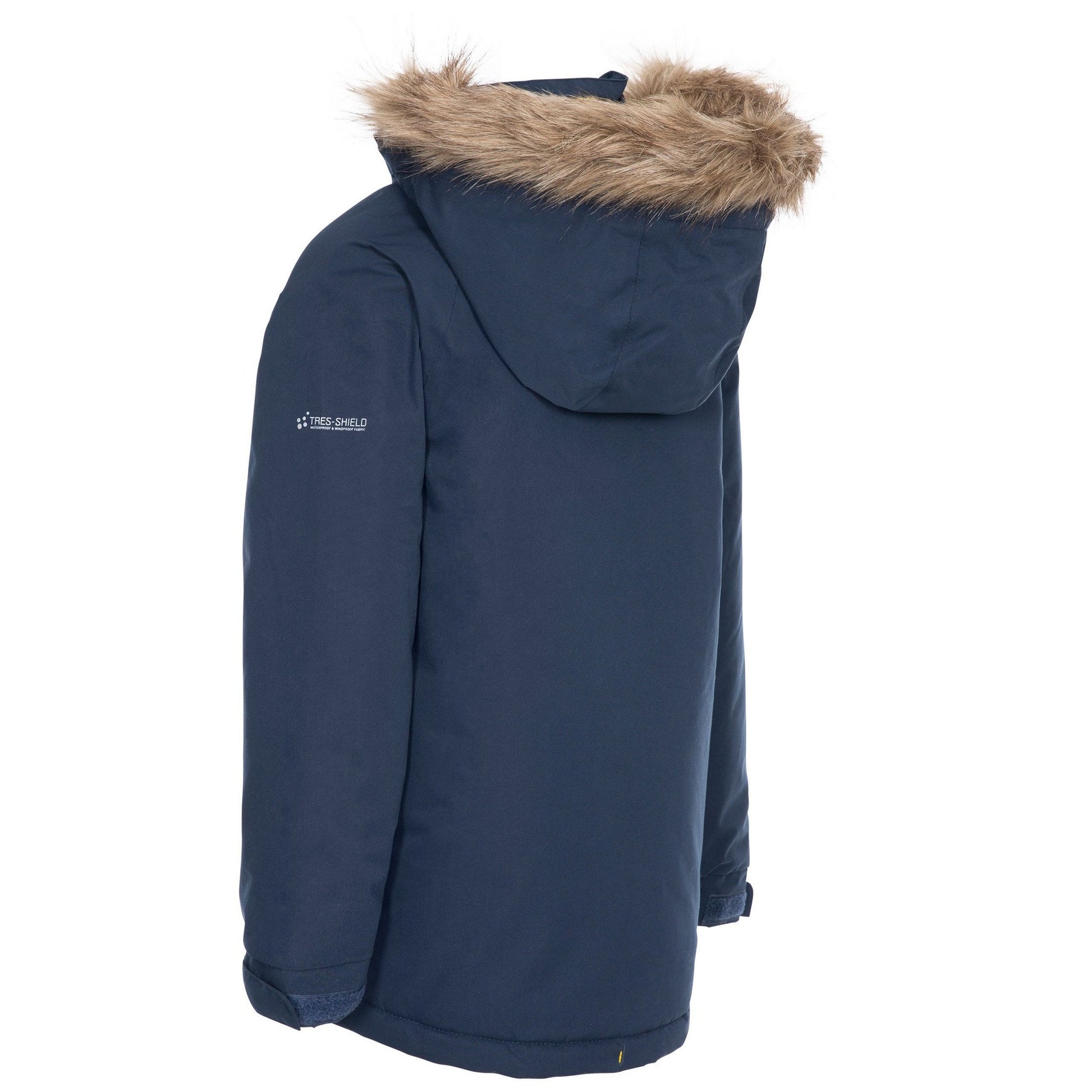 Navy - Back - Trespass Childrens-Kids Upbeat Parka