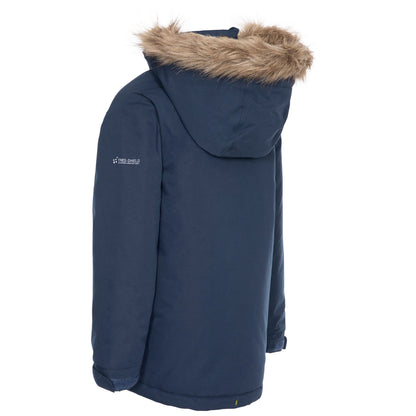 Navy - Back - Trespass Childrens-Kids Upbeat Parka