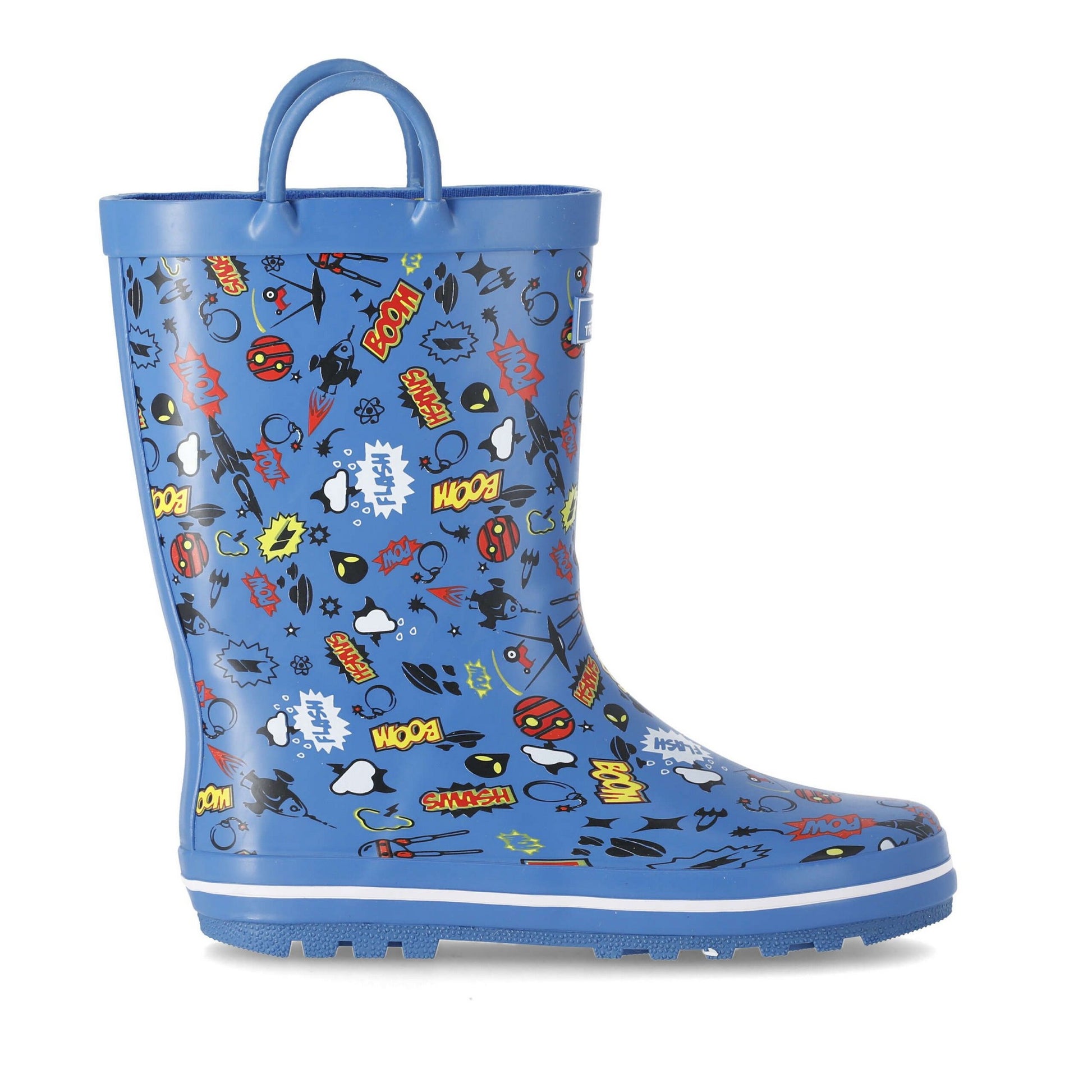 Cosmic Blue - Side - Trespass Childrens-Kids Apolloton Wellington Boots