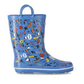 Cosmic Blue - Side - Trespass Childrens-Kids Apolloton Wellington Boots