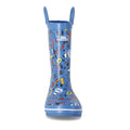Cosmic Blue - Front - Trespass Childrens-Kids Apolloton Wellington Boots