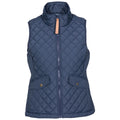 Navy - Front - Trespass Womens-Ladies Larisa Quilted Gilet