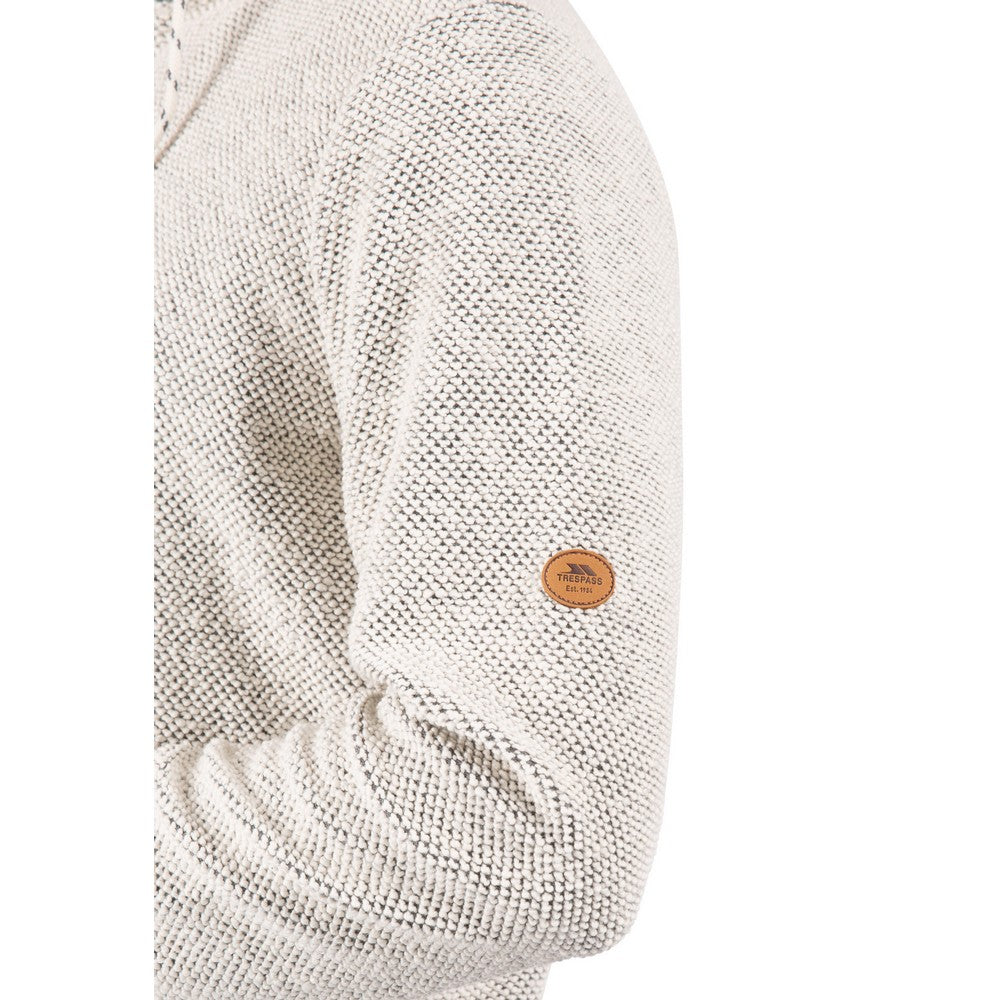 Off White - Pack Shot - Trespass Mens Falmouthfloss Sweatshirt