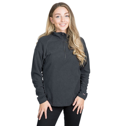Charcoal Grey - Back - Trespass Womens-Ladies Meadows Fleece Top