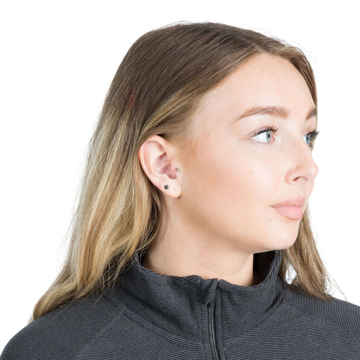 Charcoal Grey - Pack Shot - Trespass Womens-Ladies Meadows Fleece Top