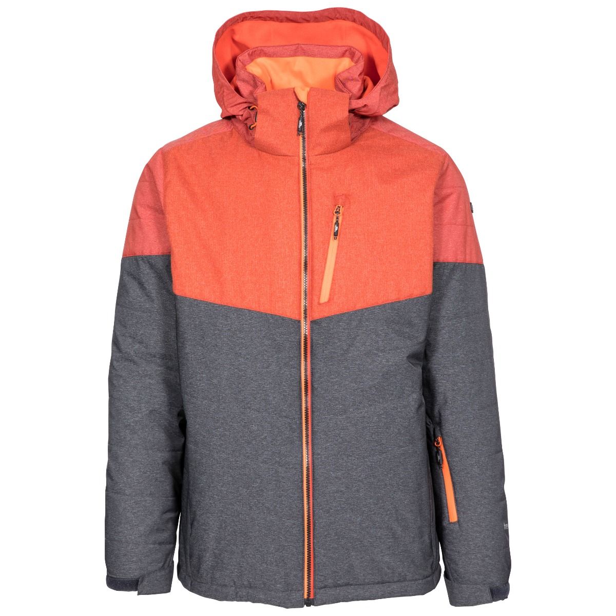 Dark Grey - Front - Trespass Mens Pierre Ski Jacket