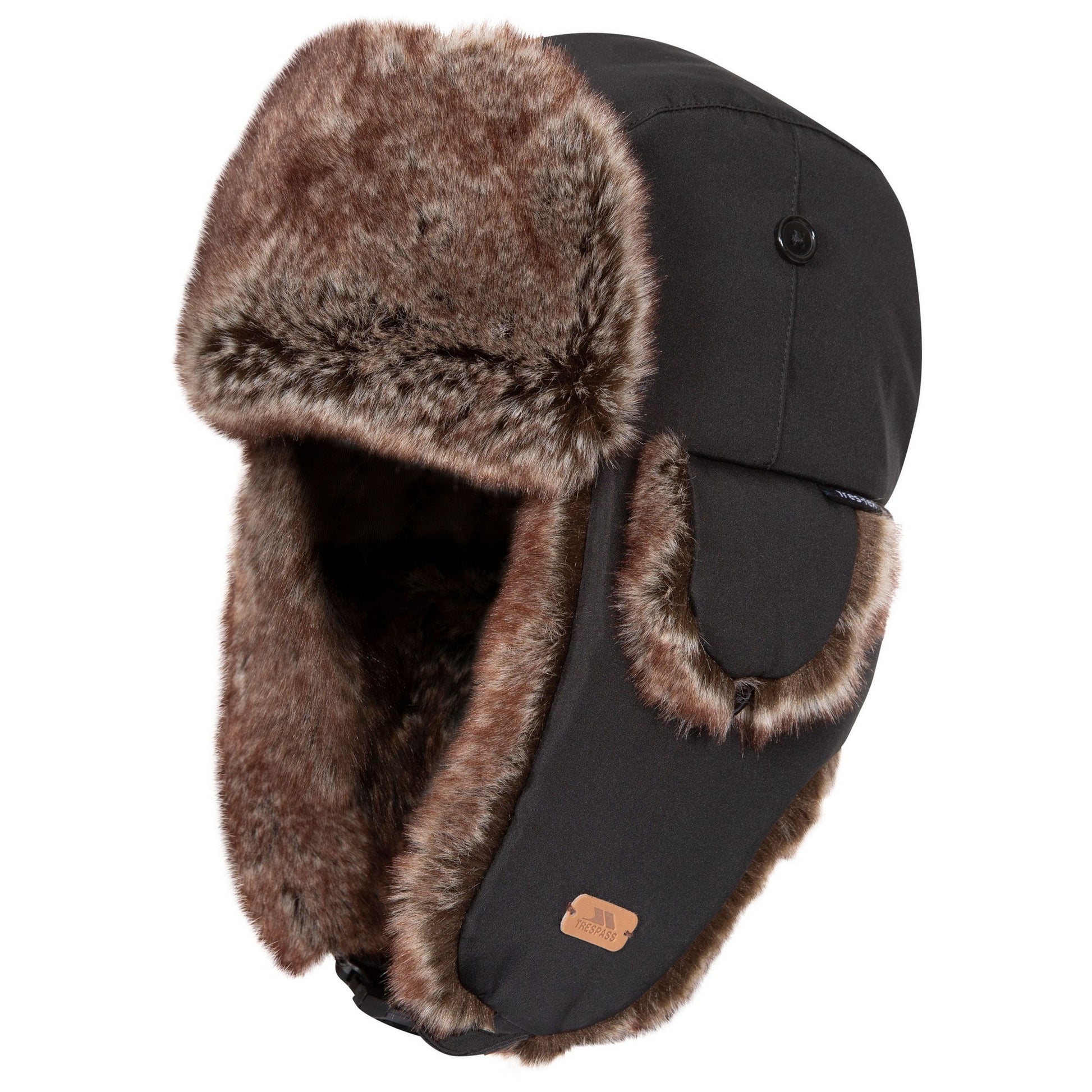 Black - Side - Trespass Unisex Adult Dapper Hat