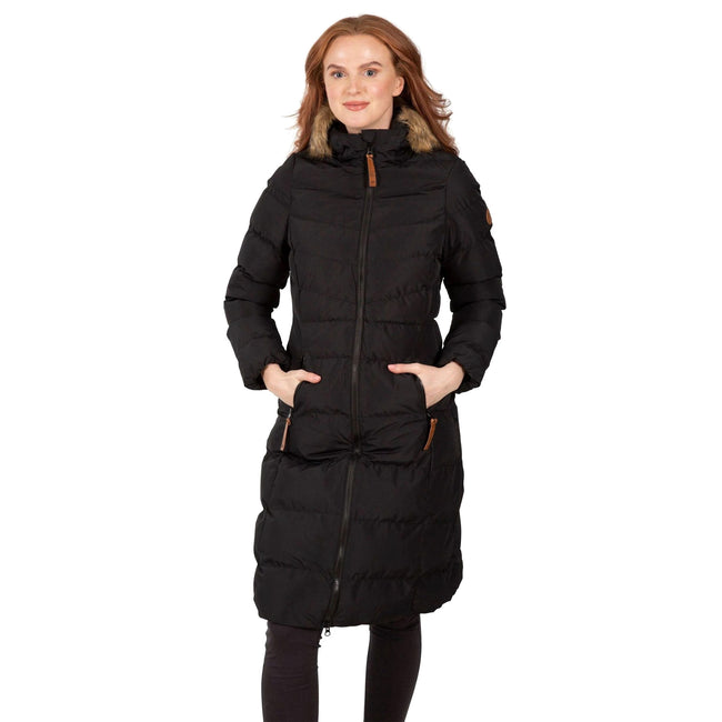 Black - Side - Trespass Womens-Ladies Audrey Padded Jacket