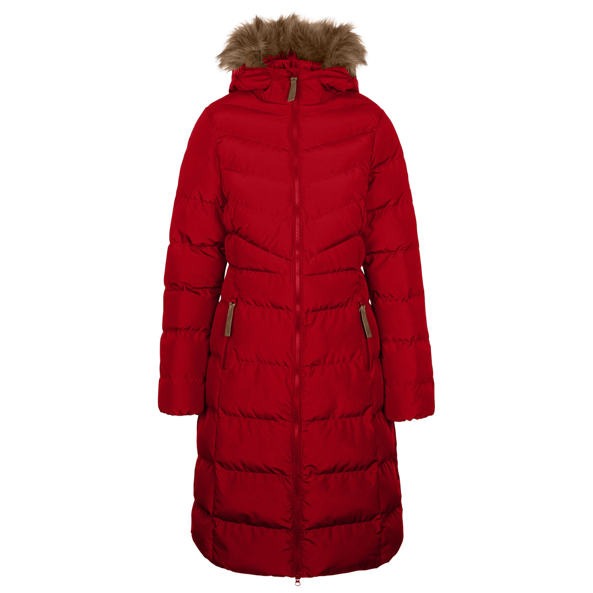 Red - Front - Trespass Womens-Ladies Audrey Padded Jacket