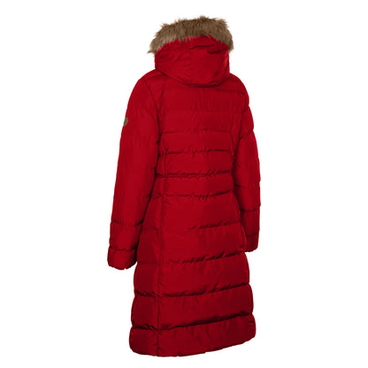 Red - Back - Trespass Womens-Ladies Audrey Padded Jacket