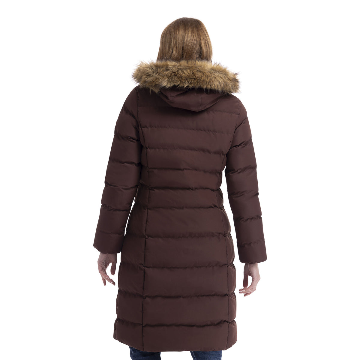 Mocha - Back - Trespass Womens-Ladies Audrey Padded Jacket