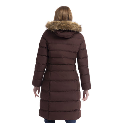 Mocha - Back - Trespass Womens-Ladies Audrey Padded Jacket