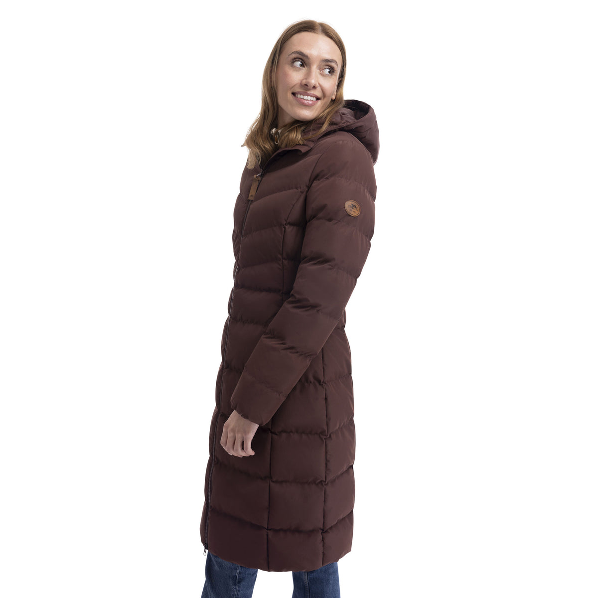 Mocha - Pack Shot - Trespass Womens-Ladies Audrey Padded Jacket